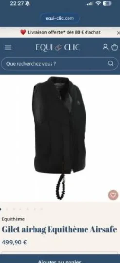 Sale AIR BAG Taille XS femme Femme Gilets De Protection Et Dorsales·Gilets Airbag|Gilets Airbag