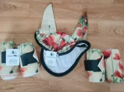 Discount Bandes de polo + bonnet motif coquelicot Bandages