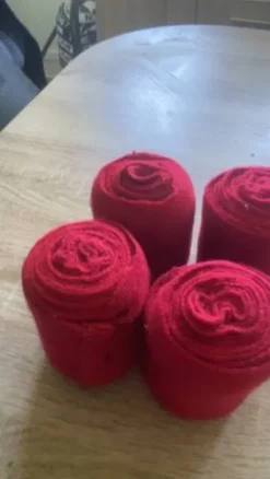 New Bandes de polo rouge Bandages