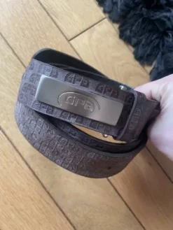 Sale Belle ceinture GPA, marron effet brossé, neuve Ceintures D'Équitation
