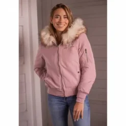 Outlet Blouson Lyon - - Style moderne et confort Femme Tenue D'Équitation Femme·Parka, Blouson, Doudoune