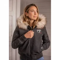 Outlet Blouson Lyon - - Style moderne et confort Femme Tenue D'Équitation Femme·Parka, Blouson, Doudoune