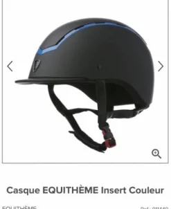 Online Bombe avec détails bleu Femme Protections De Tête·Casques D'équitation|Tenue D'Équitation Femme·Casques D'équitation Femme