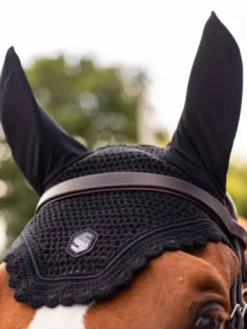 Outlet Bonnet anti bruit Swarovski Full Noir - Bonnets|Bonnet Cheval