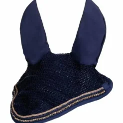 Outlet Bonnet anti mouches rosegold glamour - - Détails cristaux Bonnets|Bonnet Cheval