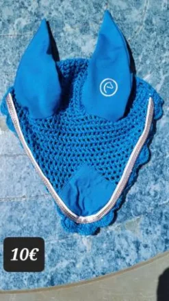 New Bonnet bleu Equithème taille cheval Bonnets|Bonnet Cheval