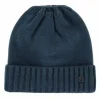 Best Bonnet doublé Teddie Petrol Blue - - Ouverture pour cheveux Bonnets Et Écharpes D'Équitation