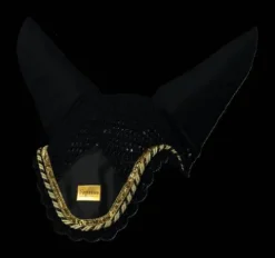 Discount Bonnet Noir/Or - Bonnets|Bonnet Cheval