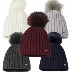 Bonnet tressé à pompom Sportswear Collection 2020 - Bonnets Et Écharpes D'Équitation