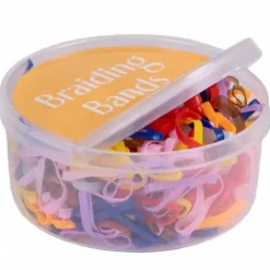 Discount Boîte d'élastiques plats 450 pièces - Elastiques À Crinière