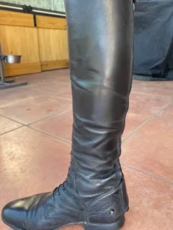 New Bottes cuir NOIR P.39 sur mesure bottier italien FABBRI Femme Bottes Et Boots·Bottes D'équitation|Tenue D'Équitation Femme·Bottes Et Boots
