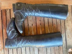 New Bottes cuir NOIR P.39 sur mesure bottier italien FABBRI Femme Bottes Et Boots·Bottes D'équitation|Tenue D'Équitation Femme·Bottes Et Boots