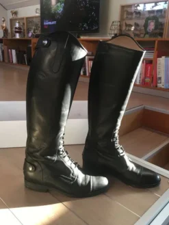 Clearance Bottes en cuir italien Bottes Et Boots·Bottes D'équitation