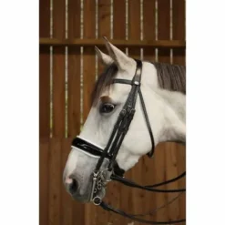 Online Bride avec muserolle large vernie blanc Working Collection - Dy'on Bridons Et Brides·Bride De Dressage|Brides De Dressage