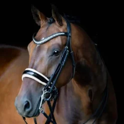 Bride Moulin Rouge Noir Blanc - Bridons Et Brides·Bride De Dressage|Brides De Dressage