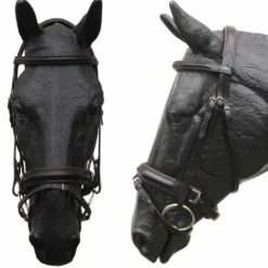 Bridon Quentin avec muserolle croisée pull-back Bridons Et Brides·Bridon Cuir