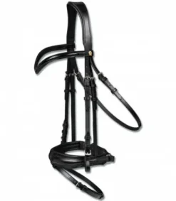 Hot Bridon S-Line laquée Blackshine Bridons Et Brides·Bridon Cuir