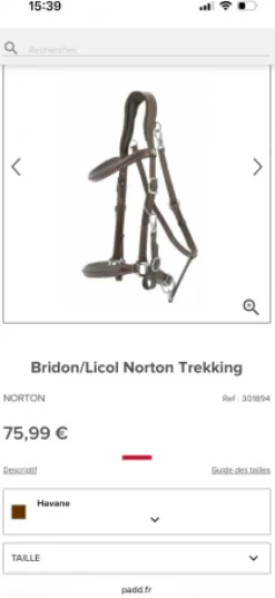Bridon/Licol Norton Trekking Bridons Et Brides·Bridon Licol|Bridons Et Brides·Bridon De Randonnée