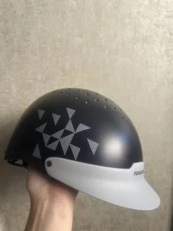 New Casque bleu gris fouganza enfant S Enfant Protections De Tête·Casques D'équitation|Tenue D'Équitation Enfant·Casques Enfant