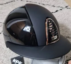 Clearance Casque CROMO 2.0 Polish Noir Rose Gold visière POLO - Protections De Tête·Casques D'équitation