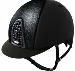 Online Casque CROMO 1 Textile Glitter Black Star - Protections De Tête·Casques D'équitation