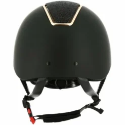 Online Casque Equi-Thème Glint Mat Noir et Rose Gold Protections De Tête·Casques D'équitation