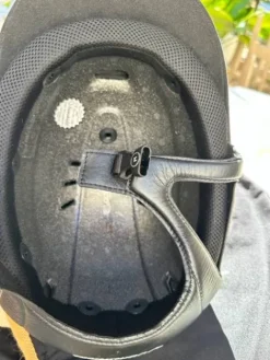 Clearance CASQUE SAMSHIELD NOIR CUIR ET ALCANTARA Protections De Tête·Casques D'équitation