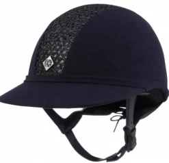 Discount Casque SP8 Plus Microsuede W/Navy Sparkly Center Femme Protections De Tête·Casques D'équitation|Tenue D'Équitation Femme·Casques D'équitation Femme