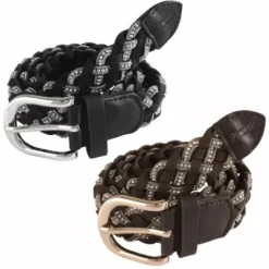 Outlet Ceinture tressée avec strass - Ceintures D'Équitation