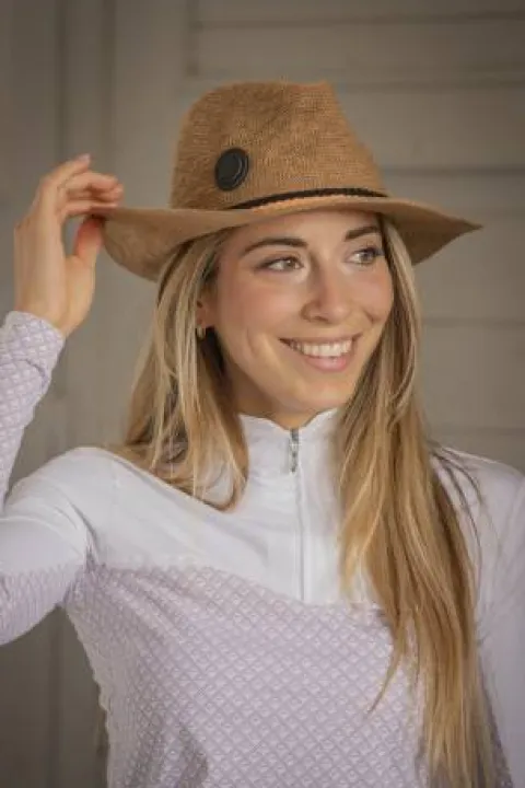 Outlet Chapeau Rafia tricolore - Chapeaux D'Équitation