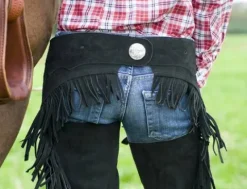 Discount Chaps de Concours avec Franges Mini-Chaps Et Chaps·Chaps Longues