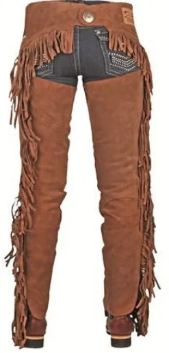 Discount Chaps de Concours avec Franges Mini-Chaps Et Chaps·Chaps Longues