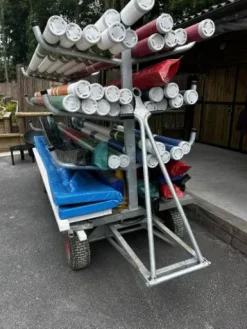 Outlet CHARIOT A BARRES - PLATEAU ALU Matériel Pour L'Alimentation·Chariots Et Coffres à Grains