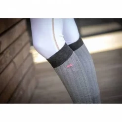 Outlet Chaussettes Grafik et blanche - PENELOPE COLECTION Chaussettes D'Équitation