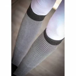Outlet Chaussettes Grafik et blanche - PENELOPE COLECTION Chaussettes D'Équitation