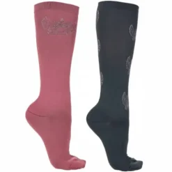 New Chaussettes x2 Veerle licorne Chaussettes D'Équitation