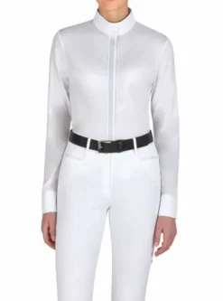 Discount Chemise de compétition manches longues Esade - Femme Tenue D'Équitation Femme·Polos Et Chemises
