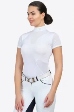 New Chemise de concours HIGH STYLE - - Manches courtes Femme La Cavalière En Concours|La Femme En Concours