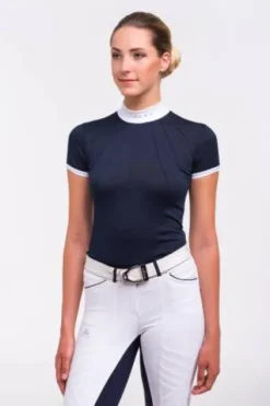 Chemise de concours MOON - - Manches courtes Femme La Cavalière En Concours|La Femme En Concours