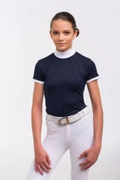 Chemise de concours MOON - - Manches courtes Femme La Cavalière En Concours|La Femme En Concours