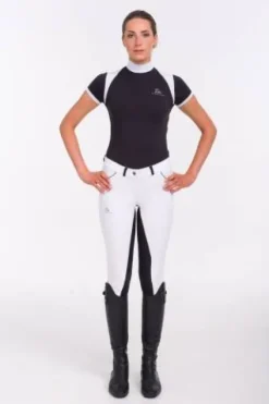 Outlet Chemise de concours Riding Show Shirt - - Coton stretch Femme La Cavalière En Concours|La Femme En Concours