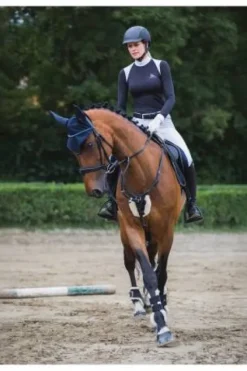 Outlet Chemise de concours Riding Show Shirt - - Coton stretch Femme La Cavalière En Concours|La Femme En Concours