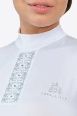 Discount Chemise de concours SILVER POP - - Manches longues Femme La Cavalière En Concours|La Femme En Concours
