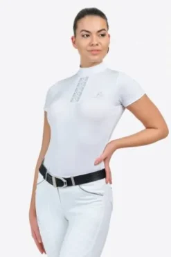 New Chemise de concours SILVER POP - - Technique respirante Femme La Cavalière En Concours|La Femme En Concours