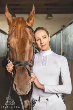 New Chemise de concours SILVER POP - - Technique respirante Femme La Cavalière En Concours|La Femme En Concours