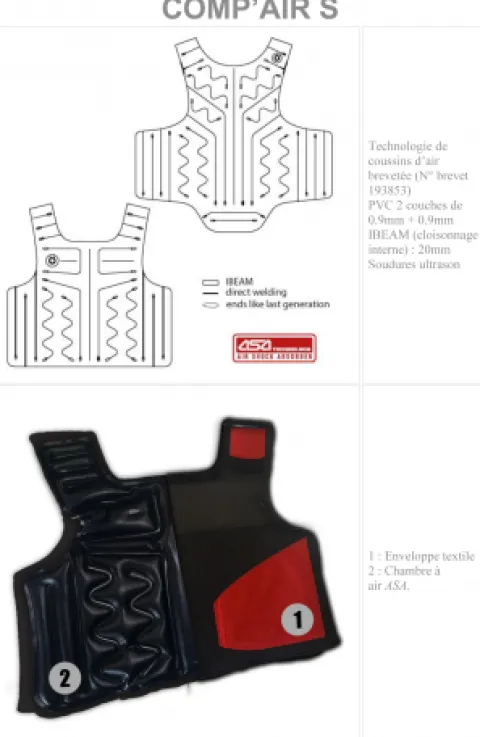 Best COMP'AIR - Gilet de protection enfant - Taille S Femme Gilets De Protection Et Dorsales·Protège-Dos Et Dorsales|Tenue De Concours Femme·Gilets De Protection