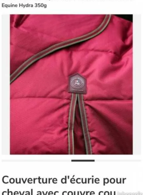 Discount Couverture écurie 350g avec couvre cou Couvertures Cheval
