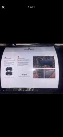 New Couverture de box taille 155 , 300g Noir Kentucky Couvertures Cheval