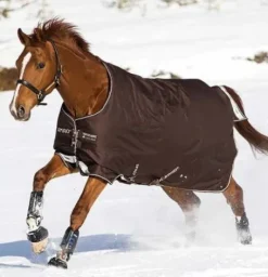 Best Couverture extérieur Bravo 12 Moyen 250g - Horseware - 1200D imperméable Couvertures Cheval