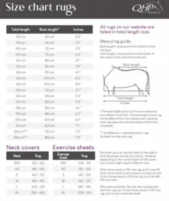 Outlet Couverture imperméable 150g high neck 1200D - Couvertures Cheval